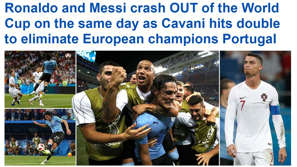 C罗很自豪，梅西在沉默，告别的时候总要用力一点