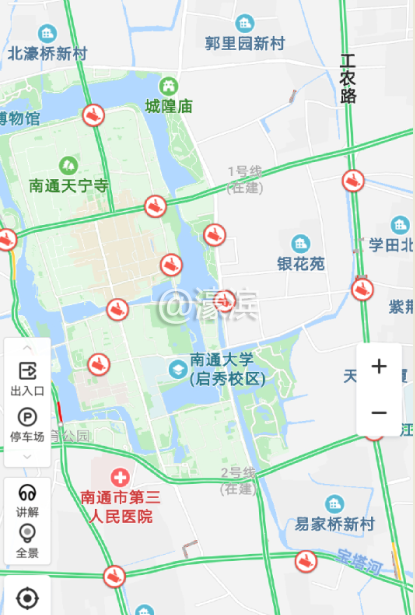 9点10分老城区交通通畅