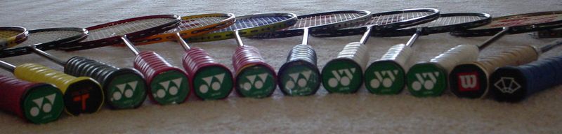 [贴图]一个羽球发烧友的军火库