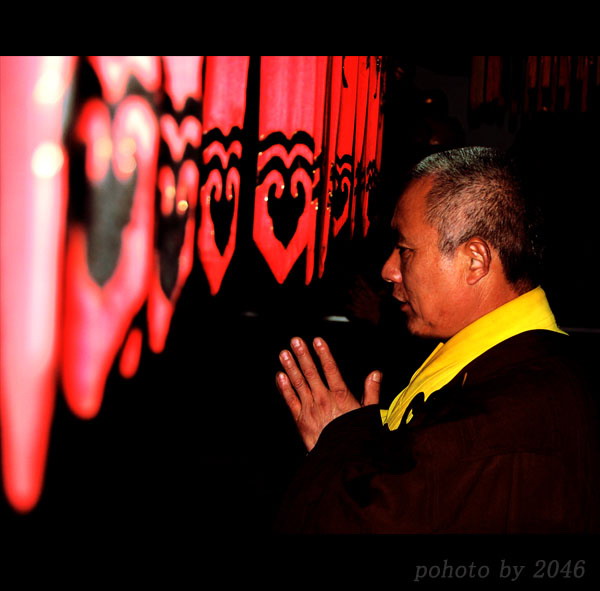 在寺庙里看到的