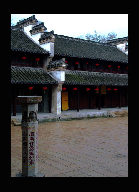 在寺庙里看到的