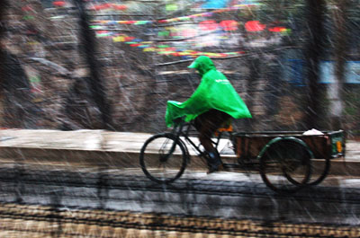 随便拍的下雪时的情景.