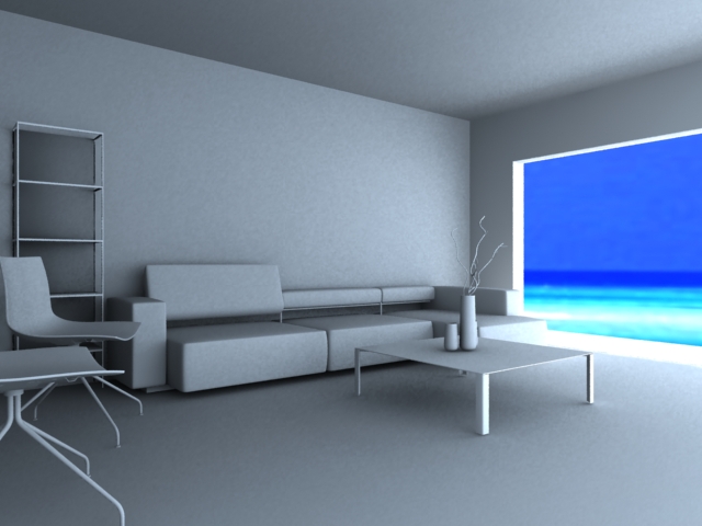 【有谁用VR渲图的？先发个白模】