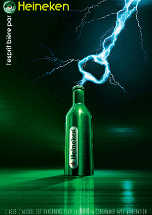 [分享]喜力铝金属酒瓶设计及时尚海报欣赏