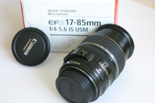 出售98新佳能 EF17-85IS防抖镜头 + 原厂遮光罩
