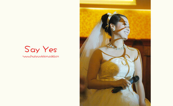 【SAY YES】＜＝＝＝婚礼跟拍