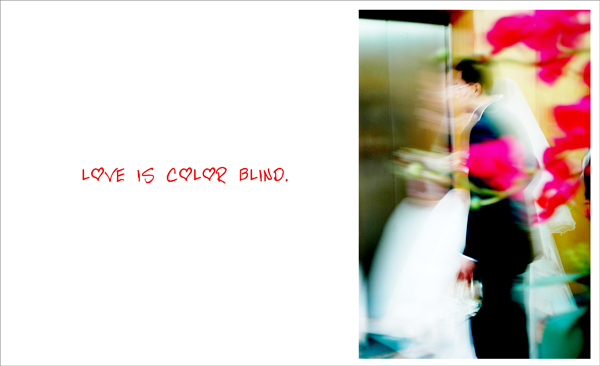 【 LOVE IS COLOR BLIND 】＜＝＝＝婚礼摄影
