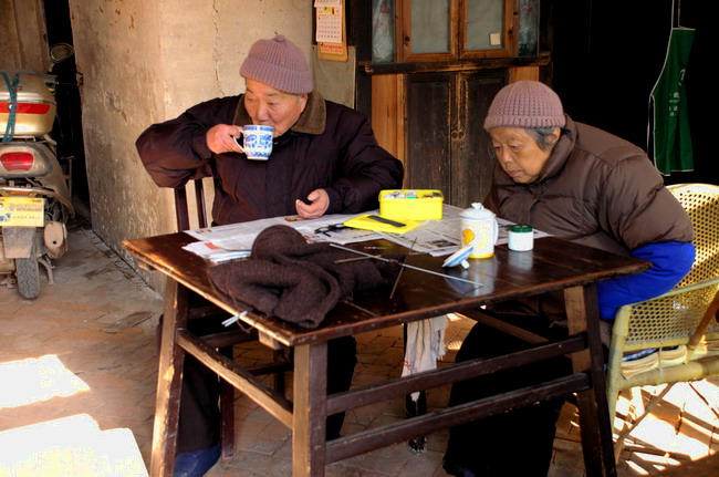 [原创]3月11日外拍活动作品3《朝阳下的古镇》——爱乐凡人