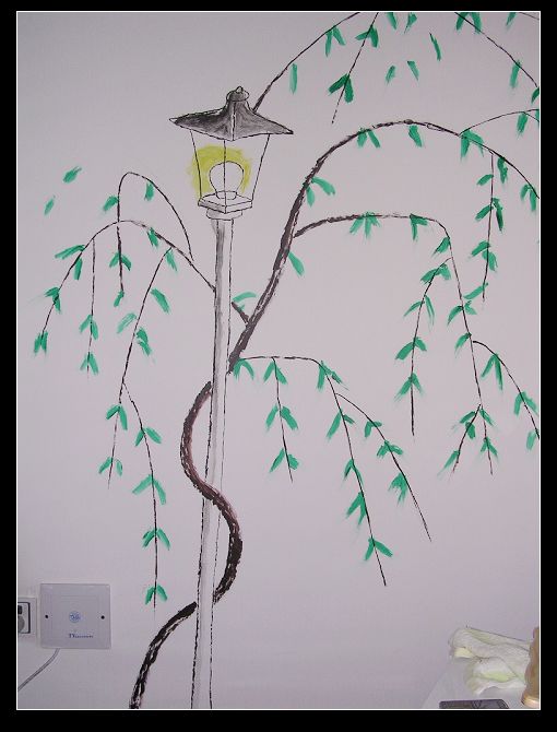 累死了，終于完成了——我的壁畫DIY