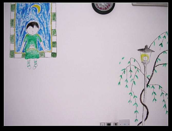 累死了，終于完成了——我的壁畫DIY