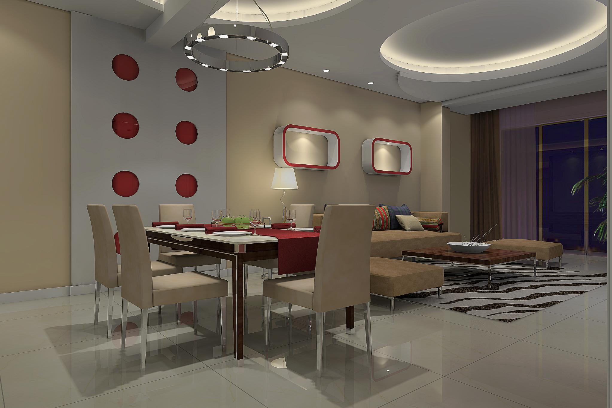 刚拿到的客厅效果图