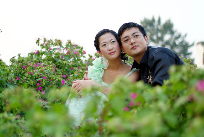 发我的婚纱照，谢谢星座的吴总和才子啊！