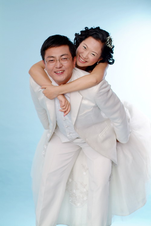 发我的婚纱照，谢谢星座的吴总和才子啊！