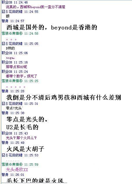 抓自一个WOW的群，聊天内容我实在是无语了。大家分享一下！