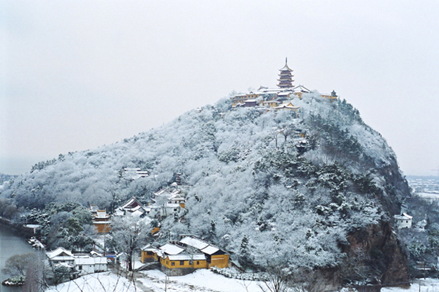 [贴图]下雪了。。。等会去狼山拍雪景啦！