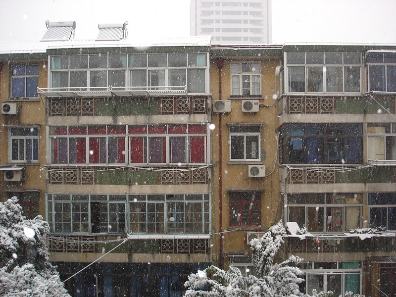 你那里下雪了么???