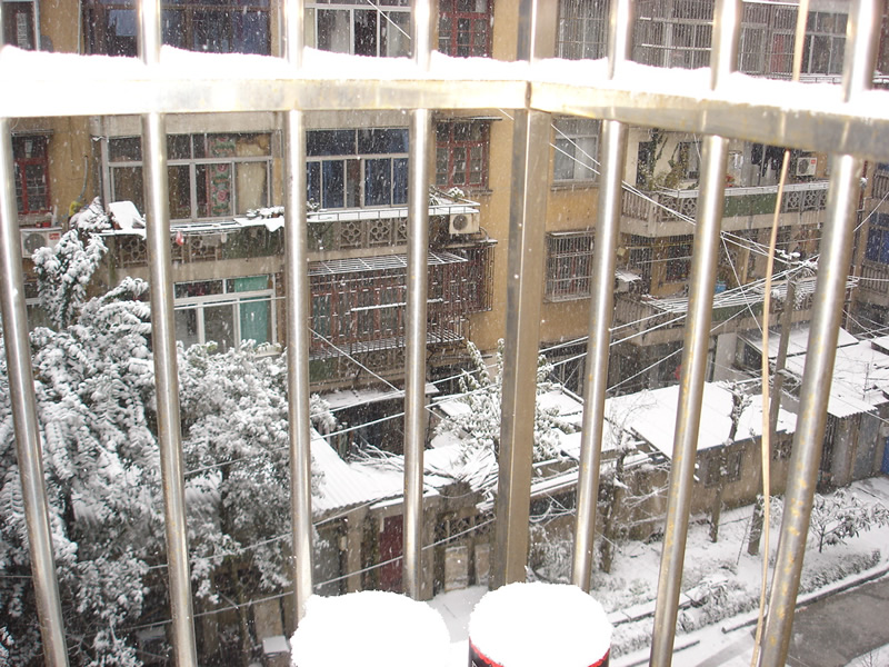 你那里下雪了么???