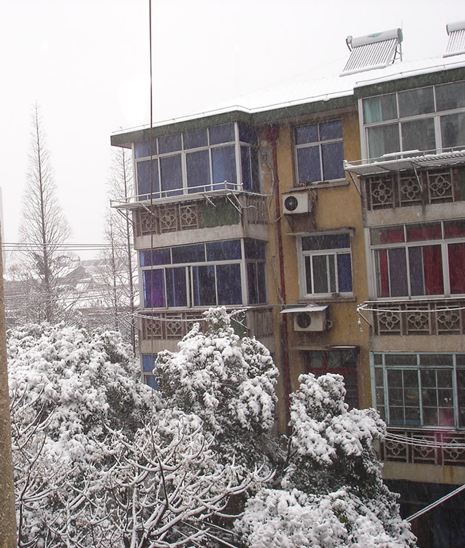 你那里下雪了么???