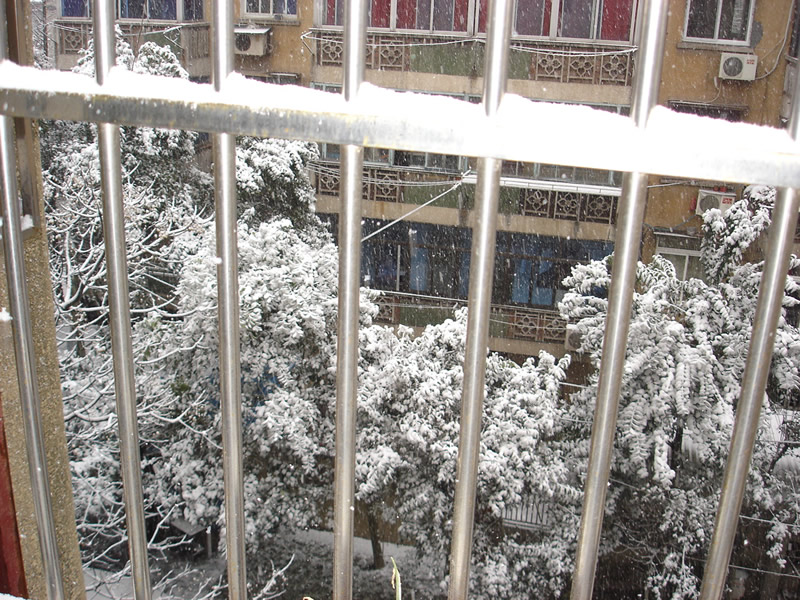 你那里下雪了么???