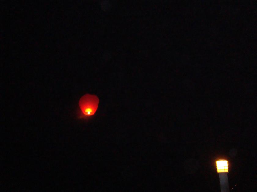 [贴图]我们的交杯酒和许愿灯