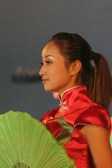 一组大白拍的舞台人像