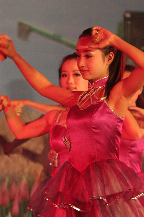 一组大白拍的舞台人像