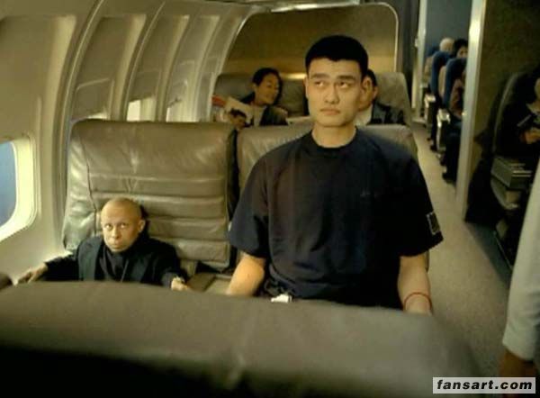 姚明在美国拍的广告。