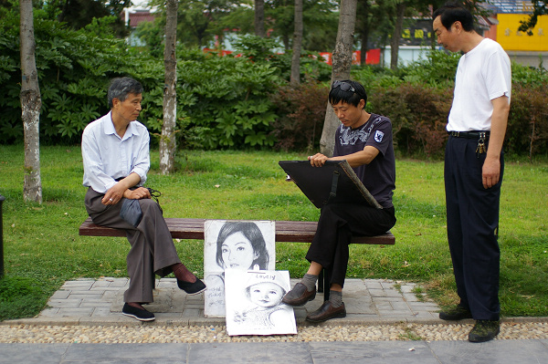 ~~~濠东绿地~那人~那狗