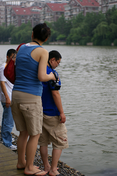 ~~~濠东绿地~那人~那狗