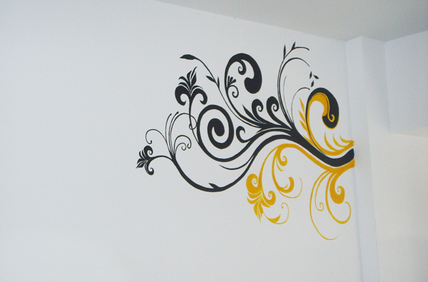 本人手绘墙，有兴趣的看看，主张你的个性你的美！！