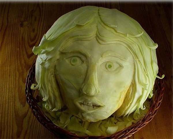 卷心菜的雕刻！