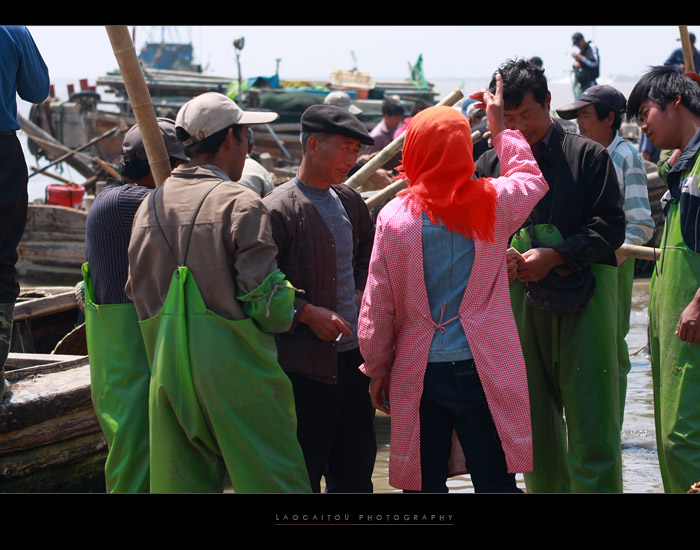 红头巾女人的嗓门很亮，跟这海风一样辛辣，举手投足之间颇有几分指点江山的味道，汉子们竟也围着不作声     ...