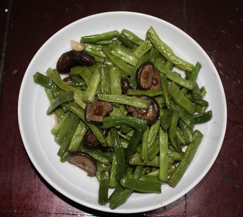 香菇炒刀豆